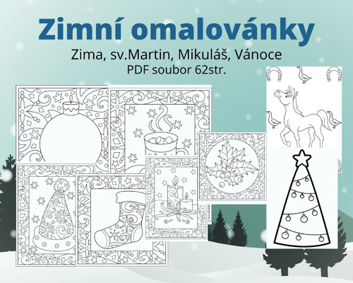 Zimní omalovánky — foto 3