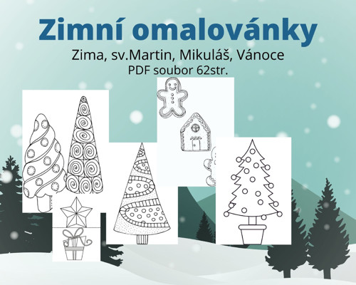 Zimní omalovánky — foto 4