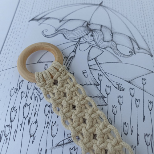 Macramé záložka do knihy — foto 2