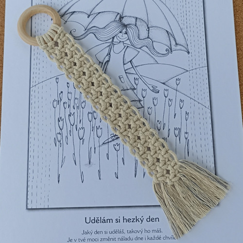 Macramé záložka do knihy — foto 4