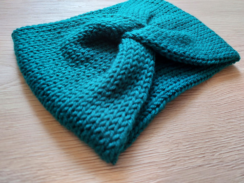 EMERALD - Dámská pletená čelenka — foto 2