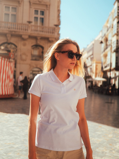 Dámské Polo Tričko Milano Bílé — foto 5