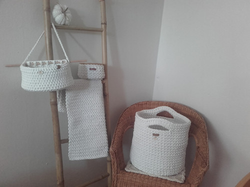 Dizajnový kôš HYGGE biely — foto 6