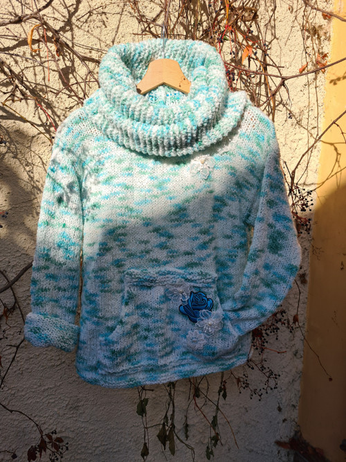 Společně - boho svetr a nákrčník, vel.S/M — foto 5