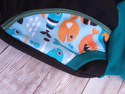 Softshellové kalhoty s beránkem - ryby — foto 3