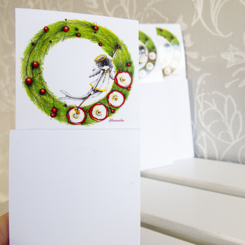 Magnetický bloček - malý - Adventní věnec — foto 2