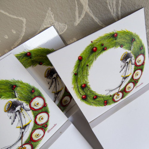 Magnetický bloček - malý - Adventní věnec — foto 4