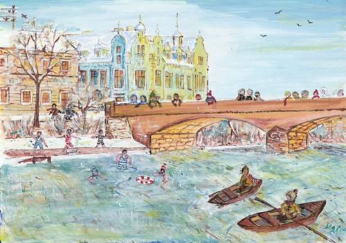 Pohlednice "Zimní koupel" — foto 2