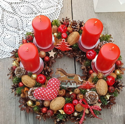 Adventní věneček "Vánoce tradičně" — foto 3