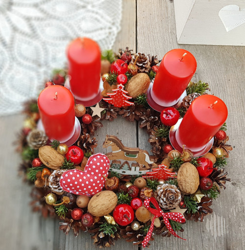 Adventní věneček "Vánoce tradičně" — foto 4