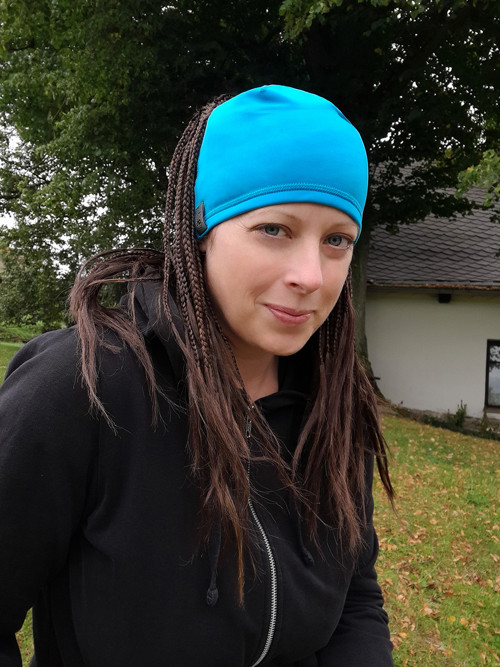 Funkční běžecká čepice LARA azure — foto 2