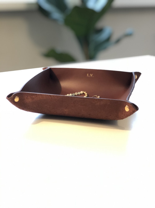 Kožená miska 15cm — foto 2