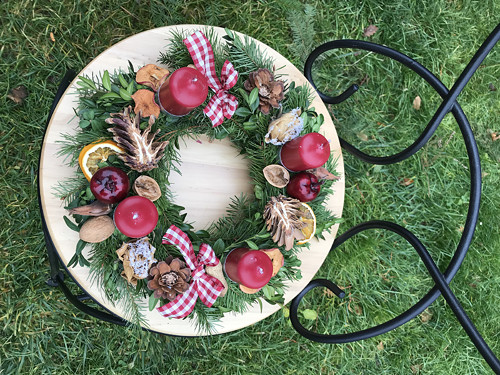 Adventní věnec do vínové — foto 2