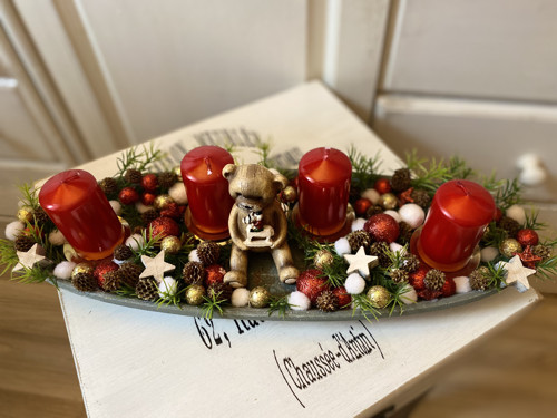 Adventní svícen medvídek — foto 3