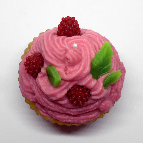 Svíčka malinový cupcake — foto 3
