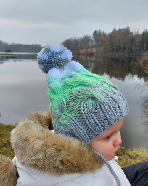 Pletená zimní čepička unisex — foto 4