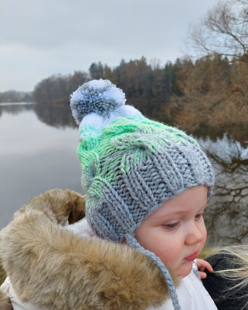 Pletená zimní čepička unisex — foto 3