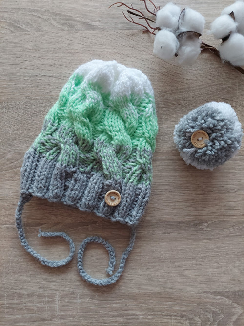 Pletená zimní čepička unisex — foto 5