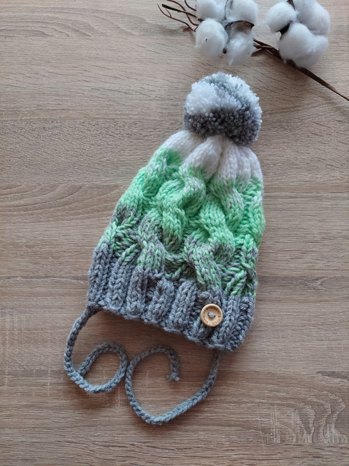 Pletená zimní čepička unisex — foto 2