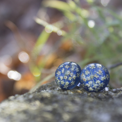 Náušnice divodá mrkev 1,2 cm - chir. ocel — foto 2