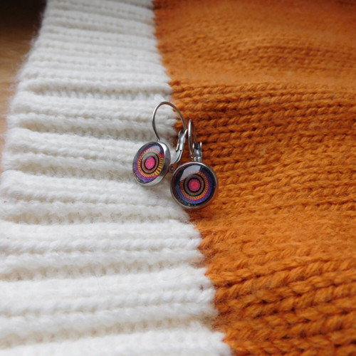 Naušnice visací - barevné — foto 2