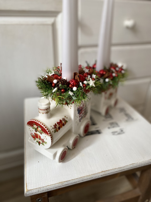 Vánoční porcelánová mašinka — foto 6