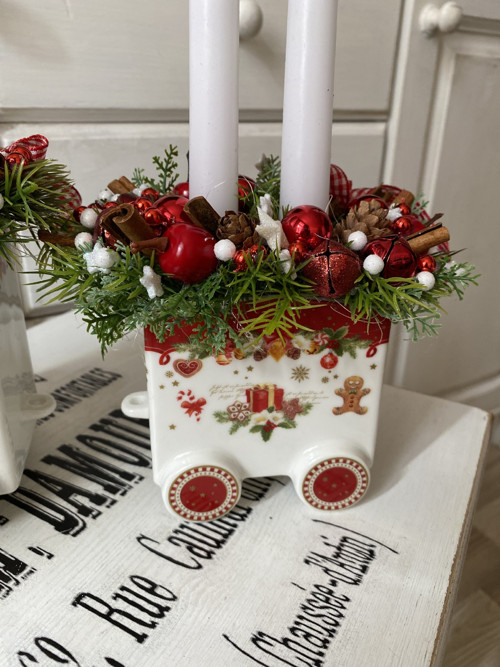 Vánoční porcelánová mašinka — foto 5