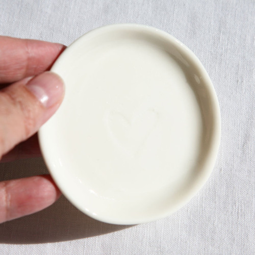 Talířek srdce porcelán — foto 3