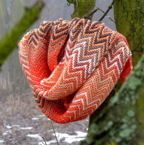Pletená šála - ohnivá — foto 6