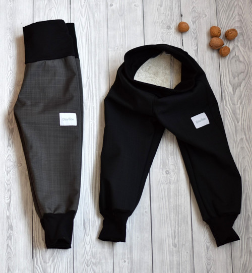 Softshell kalhoty s beránkem 18/12 - černé — foto 4