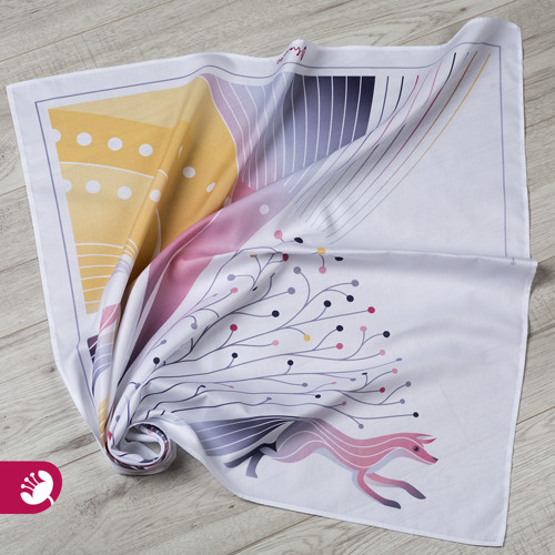 PINK FOX šátek s liškou — foto 4