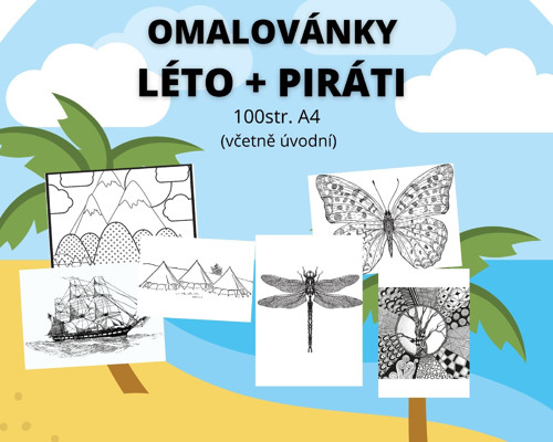 LÉTO + PIRÁTI omalovánky — foto 3