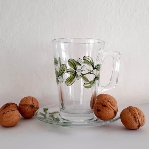 Jmelíčkový - 250 ml - malováno ručně — foto 2