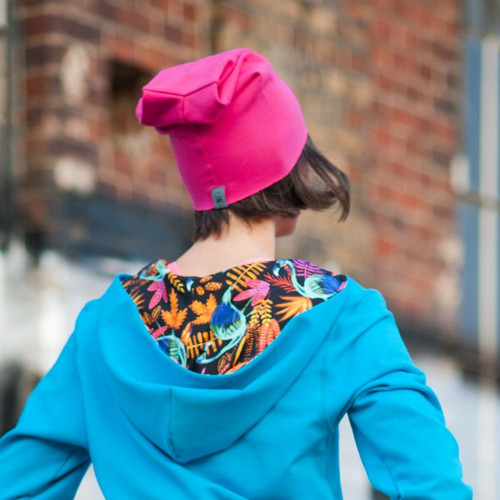 Bavlněná dámská čepice BHiStyle - turquoise — foto 5