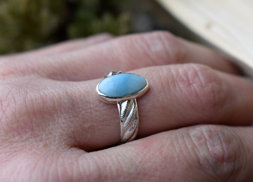 Prsten larimar - Ag — foto 6