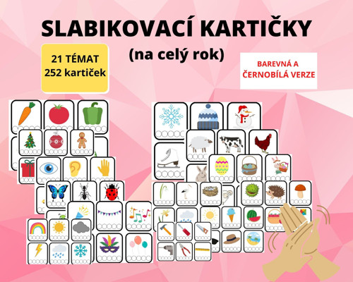 Slabikovací kartičky na celý rok — foto 2