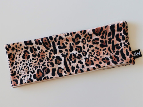 Úpletová čelenka leopard — foto 3