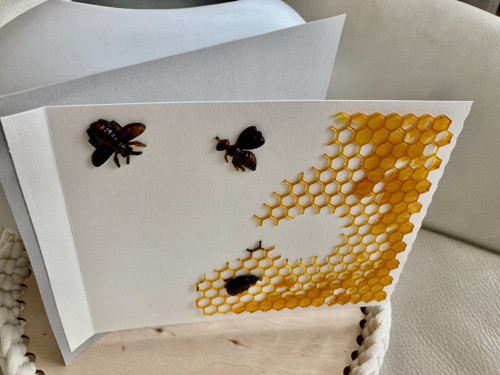 Přání s reliéfem -včeličky I — foto 2