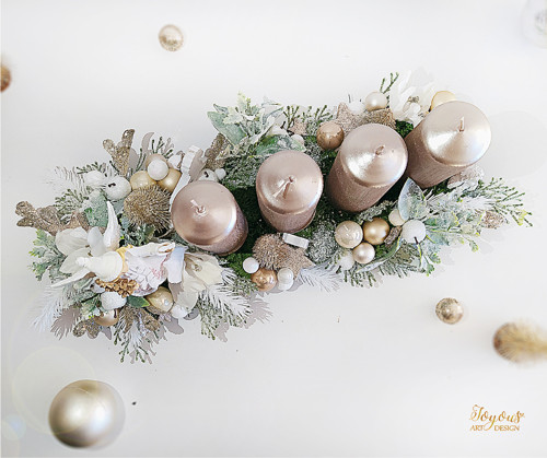 Luxusná třpytivá adventní štola — foto 2