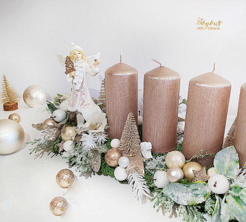 Luxusná třpytivá adventní štola — foto 3