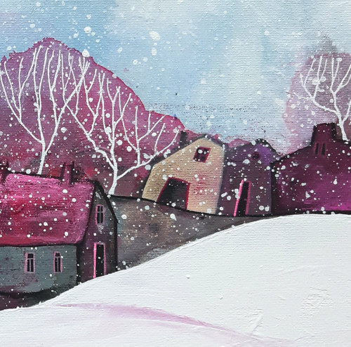 Zima poetická - 30x30cm — foto 3