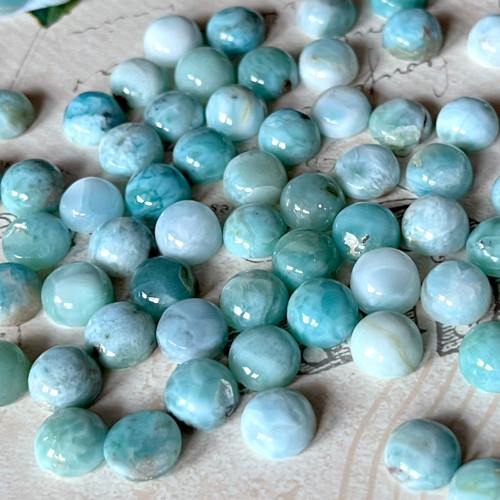 Larimar kabošon kruh / 9mm — foto 2