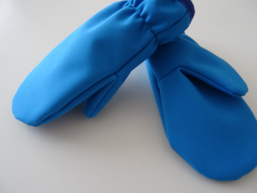 Softshellové rukavice blankytně modré — foto 5