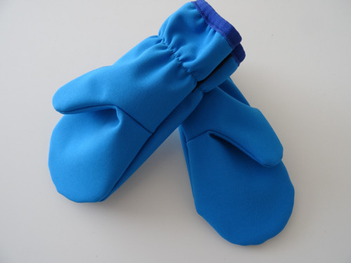 Softshellové rukavice blankytně modré — foto 6
