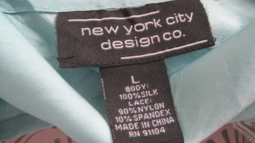 Hedvábný top zn.NYC akce! — foto 3