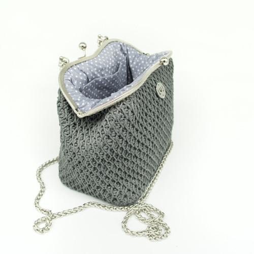 Vintage GREY ELEGANCE kabelka — foto 3
