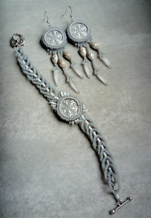 Náušnice Strix Snowflake — foto 5