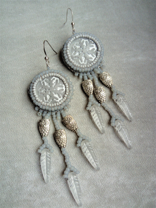 Náušnice Strix Snowflake — foto 3