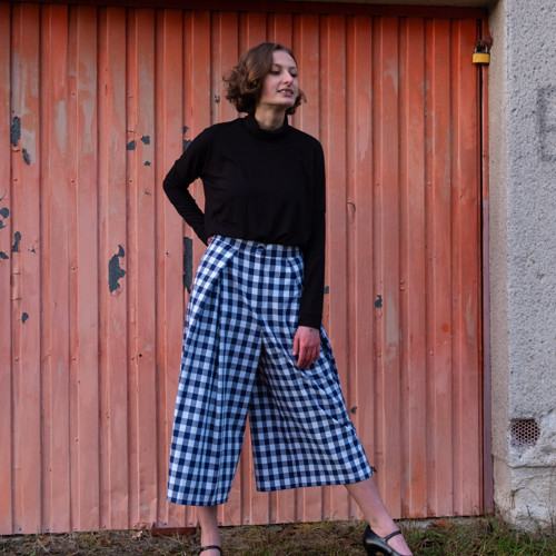 Kalhotová sukně kostka — foto 3