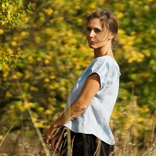 Sedmé nebe - lněná halenka — foto 6
